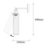 Opviq Zumra - 705-A Lámpara de pared negra